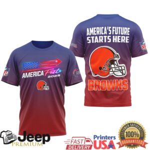 Cleveland Browns America Fest 2025 Patriot Ombre T Shirt Cleveland Browns America Fest 2025 Patriot Ombre T Shirt