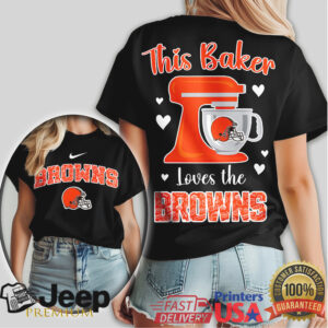 Cleveland Browns Baker Fan Tee “This Baker Loves The Browns”