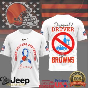 Cleveland Browns Drunk Driving Prevention Designated Driver Shirt