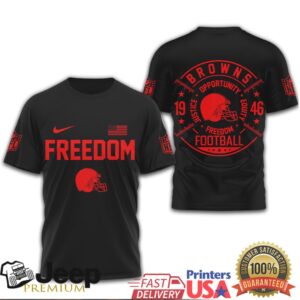 Cleveland Browns Freedom Opportunity Justice Equity Football Helmet T Shirt
