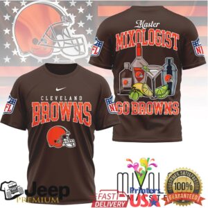 Cleveland Browns Master Mixologist NFL Fan T Shirt Cleveland Browns Master Mixologist NFL Fan T Shirt
