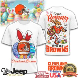 Cleveland Browns “Some Bunny Loves the Browns” Easter T Shirt