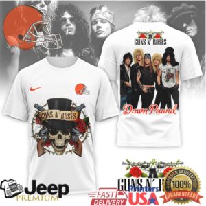 Cleveland Browns x Guns N' Roses “Dawg Pound” Rock Band T Shirt
