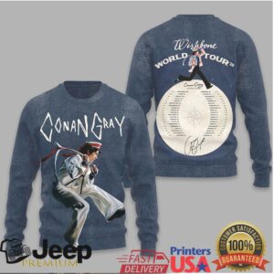 Conan Gray Wishbone World Tour 2026 Vintage Navy Blue Shirt Conan Gray Wishbone World Tour 2026 Vintage Navy Blue Shirt