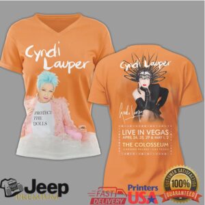 Cyndi Lauper Live In Vegas 2026 Colosseum Concert T Shirt Cyndi Lauper Live In Vegas 2026 Colosseum Concert T Shirt