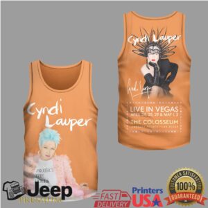 Cyndi Lauper Live In Vegas 2026 Colosseum Concert T Shirt