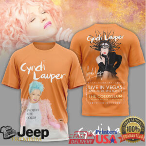 Cyndi Lauper Live In Vegas 2026 Colosseum Concert T Shirt