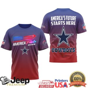 Dallas Cowboys America Fest 2025 Gradient Patriot T Shirt Dallas Cowboys America Fest 2025 Gradient Patriot T Shirt