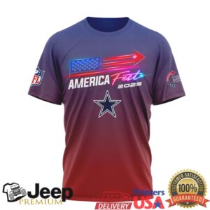 Dallas Cowboys America Fest 2025 Gradient Patriot T Shirt