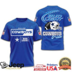 Dallas Cowboys Bud Light Pride All Over Print NFL Fan Beer Jersey