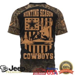 Dallas Cowboys Custom Name Hunting Season Camo Deer T Shirt