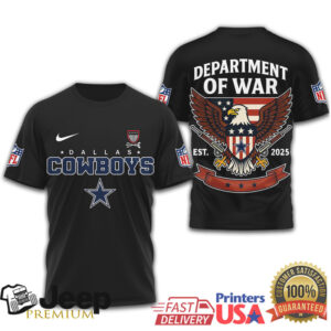 Dallas Cowboys Department of War Patriotic Eagle Fan Shirt