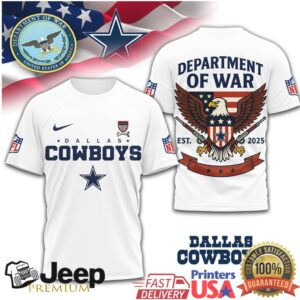 Dallas Cowboys Department of War Patriotic Eagle Fan Shirt