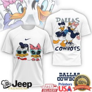 Dallas Cowboys Donald & Daisy Duck Cartoon Fans T Shirt