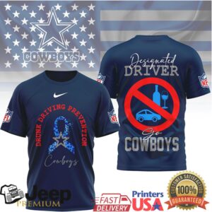 Dallas Cowboys Drunk Driving Prevention Designated Driver Shirt