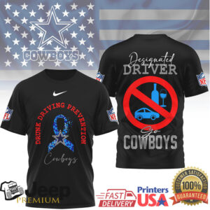 Dallas Cowboys Drunk Driving Prevention Designated Driver Shirt