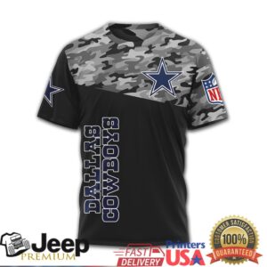 Dallas Cowboys NFL Veteran Awareness Camo Shirt End Veteran Suicide 22 A Day