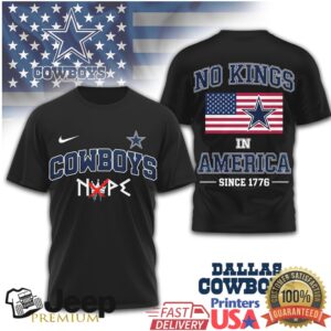 Dallas Cowboys “No Kings In America Since 1776” Patriotic Tee