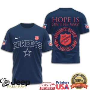 Dallas Cowboys Salvation Army Hope Is On The Way Emergency Services Tee