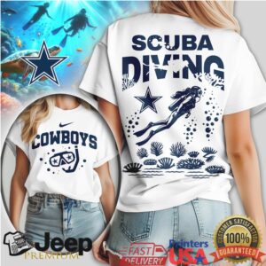 Dallas Cowboys Scuba Diving Star Logo Graphic T Shirt Dallas Cowboys Scuba Diving Star Logo Graphic T Shirt