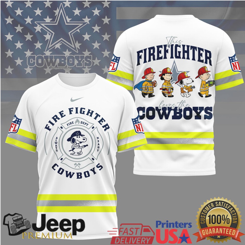 Dallas Cowboys Snoopy Fire Department Reflective Performance Shirt Dallas Cowboys Snoopy Fire Department Reflective Performance Shirt