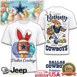 Dallas Cowboys “Some Bunny Loves the Cowboys” Easter Holiday T Shirt