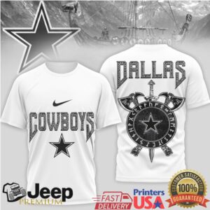 Dallas Cowboys Star Viking Rune & Sword Graphic T Shirt