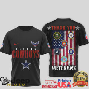 Dallas Cowboys Thank You Veterans Military Appreciation T Shirt