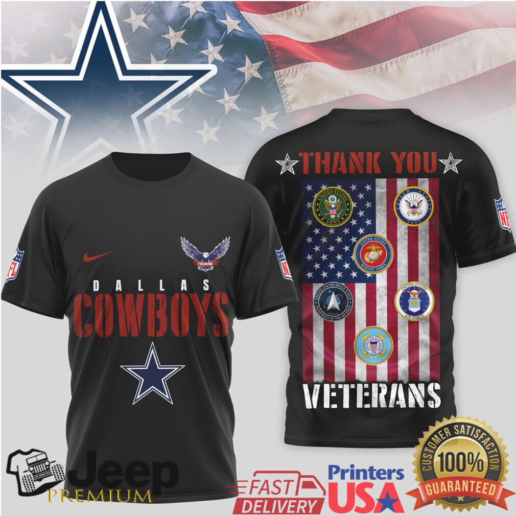 Dallas Cowboys Thank You Veterans Military Appreciation T Shirt Dallas Cowboys Thank You Veterans Military Appreciation T Shirt