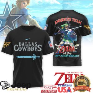 Dallas Cowboys x The Legend of Zelda Link “America’s Team” Tee Dallas Cowboys x The Legend of Zelda Link “America’s Team” Tee