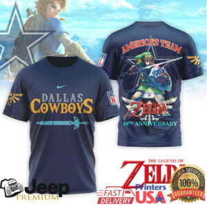 Dallas Cowboys x The Legend of Zelda Link “America's Team” Tee
