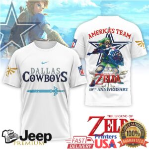 Dallas Cowboys x The Legend of Zelda Link “America's Team” Tee