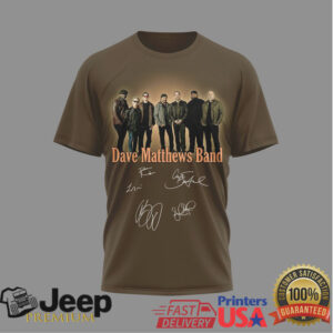 Dave Matthews Band Summer Tour 2026 DMB Signed Band Photo T Shirt
