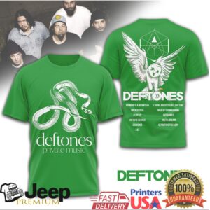 Deftones Private Music Green All Over Print T Shirt, Tank Top & Zip Hoodie Deftones Private Music Green All Over Print T Shirt, Tank Top & Zip Hoodie