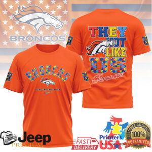 Denver Broncos Autism Awareness “They Not Like Us” T Shirt