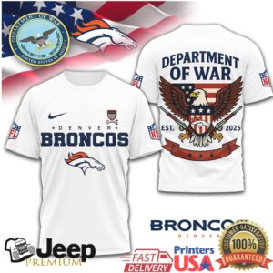 Denver Broncos Department of War Military Style Eagle Shirt