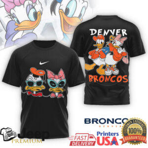 Denver Broncos Donald & Daisy Duck Disney Collaboration Tee