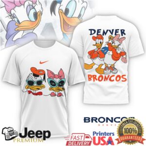 Denver Broncos Donald & Daisy Duck Disney Collaboration Tee