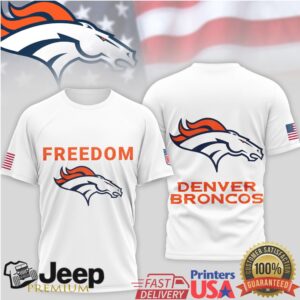 Denver Broncos Freedom Patriotic Team Logo American Flag Shirt Denver Broncos Freedom Patriotic Team Logo American Flag Shirt