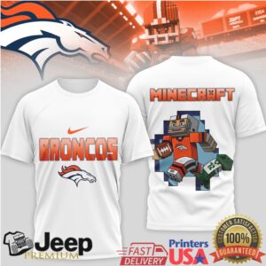 Denver Broncos Minecraft Gamer Edition Football Tee