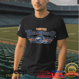 Denver Broncos “They Not Like Us” Horse Graphic Double Sided T Shirt