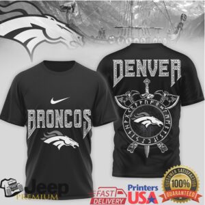 Denver Broncos Viking Mythology Inspired Graphic T Shirt Denver Broncos Viking Mythology Inspired Graphic T Shirt