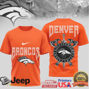 Denver Broncos Viking Mythology Inspired Graphic T Shirt