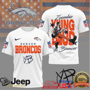 Denver Broncos YUNGBLUD Zoombie Vintage Graphic Tee NFL Sports
