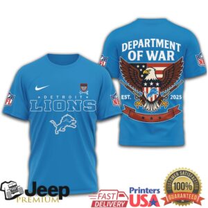 Detroit Lions Department of War US Flag Eagle Graphic T Shirt Detroit Lions Department of War US Flag Eagle Graphic T Shirt