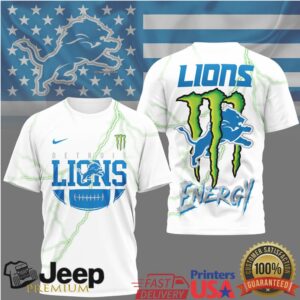Detroit Lions Energy Monster Lightning Strike T Shirt Detroit Lions Energy Monster Lightning Strike T Shirt