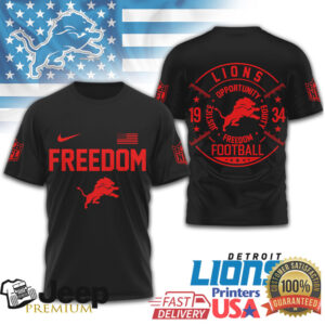 Detroit Lions Freedom Football Justice Equity 1934 Graphic Tee