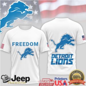 Detroit Lions Freedom Patriotic American Flag Football T Shirt Detroit Lions Freedom Patriotic American Flag Football T Shirt
