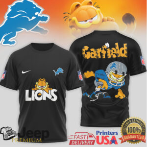 Detroit Lions Garfield Vintage Style NFL Fan Apparel