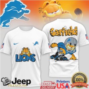 Detroit Lions Garfield Vintage Style NFL Fan Apparel